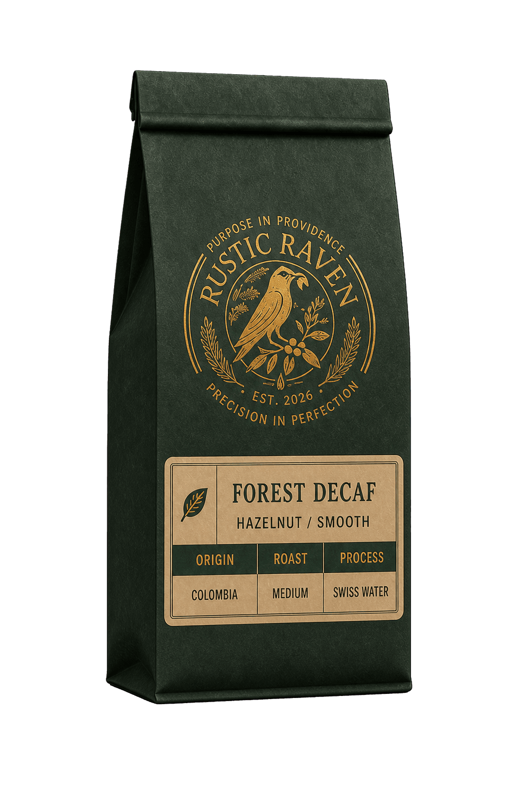 Forest Decaf coffee bag